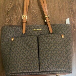 Bolsa Michael Kors Jet Set Travel marrón nueva, Bag Michael Kors ,